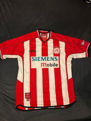 Olympiacos 2002-2003 football jersey, authentic, size medium
