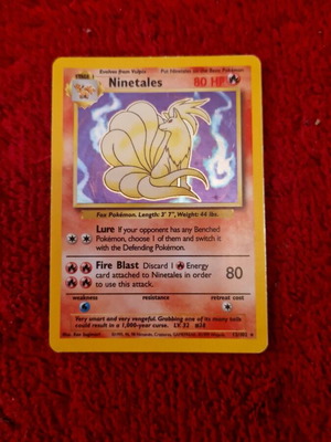 Κάρτα Pokemon μεταχειρισμένη Ninetales
