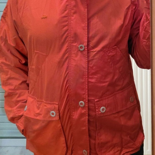 Lacoste jacket orange XL like new, waterproof and windproof