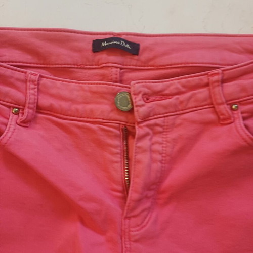 Massimo Dutti women's slim fit jeans used, red and pink, size S