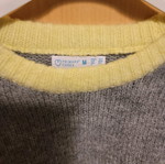 Crop pullover worn slightly, gray, size M