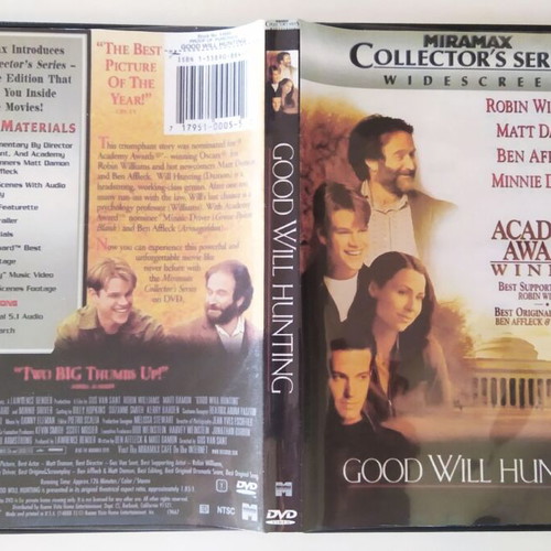 Good Will Hunting DVD like new with subtitles