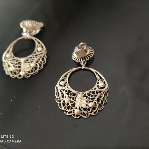 Silver 935 handmade earrings new, length 5cm