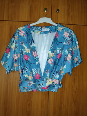 Toi Moi jacket with belt like new, multicolored