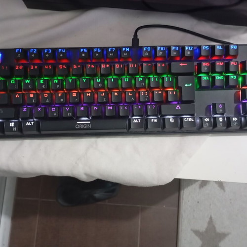 Origin OK10 gaming keyboard with red switches