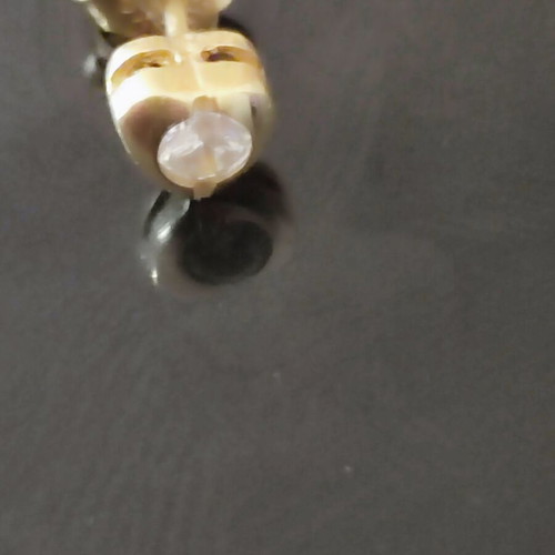 Women's earrings set with zircon heart studs and pearl stud, like new