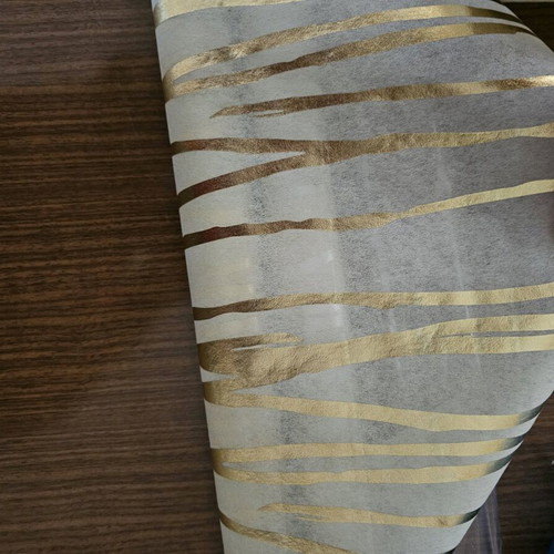 Wrapping paper new, two pieces with gold and silver details
