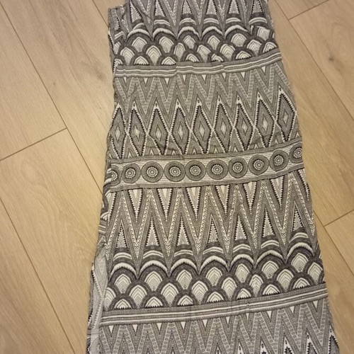 H&M dress size S 36 like new, black and beige
