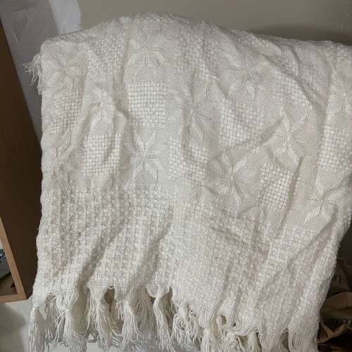 Handmade knitted blanket 2m x 1.8 unused