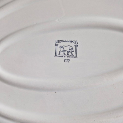 Large oval serving platter Kerameikos used