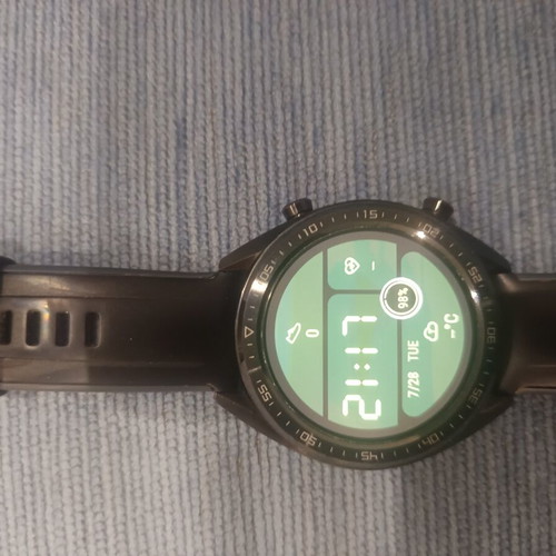 Huawei Watch GT-49D used with original strap and charger