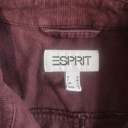 Esprit corduroy shirt like new, size S, burgundy