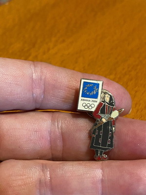 Olympic Games 2004 pin like new, traditional Tanagra costume