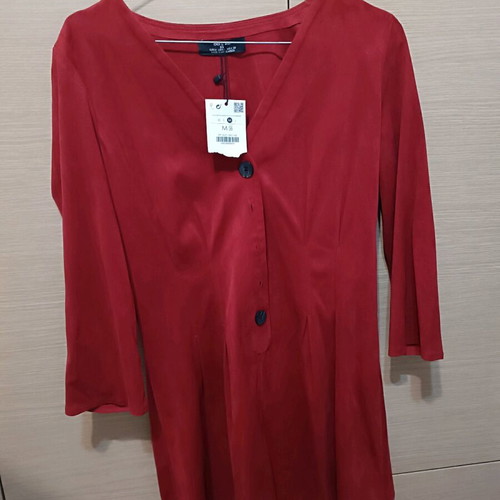 Bershka one-piece jumpsuit new, size M, burgundy