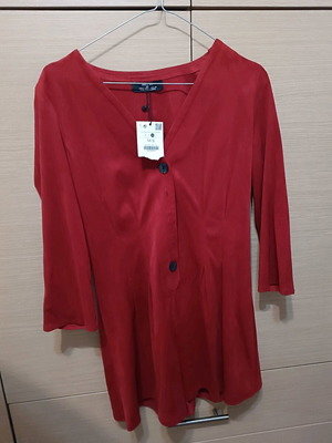 Bershka one-piece jumpsuit new, size M, burgundy