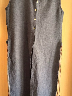 Μακριά πουκαμίσα denim Moutaki σαν καινούργια, μπλε, Νο M/L
