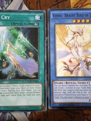 Vennu, Bright Bird Of Divinity και τελετή του Yu-Gi-Oh! κάρτες μεταχειρισμένες