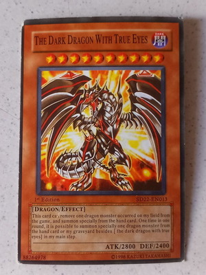 Yu-Gi-Oh! The Dark Dragon With True Eyes 1st edition μεταχειρισμένο, 5 τμχ