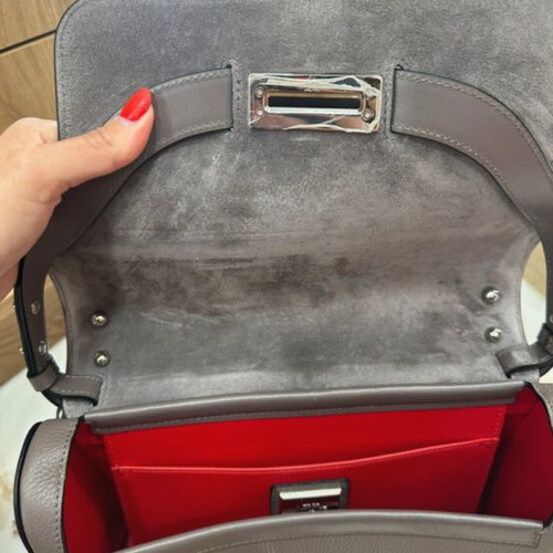 Christian Louboutin Rubylou Medium Bag New With Tags, Grey