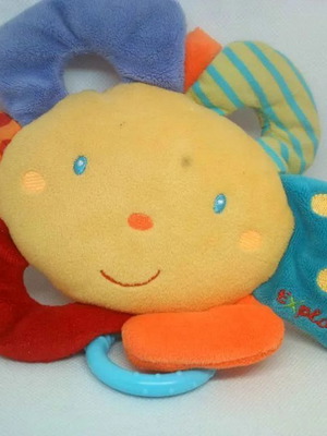 Βρεφικό λούτρινο μουσικό παιχνίδι λουλούδι Topomini μεταχειρισμένο