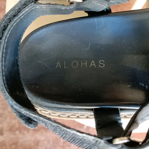 Aloha's women's sandals used, size 40, black