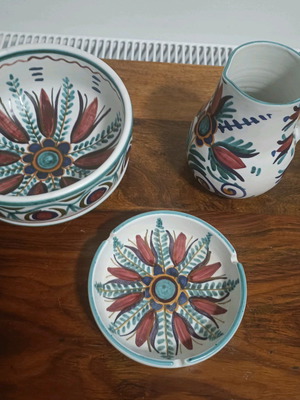 Handmade Greek ceramics like new, set of 3 pieces