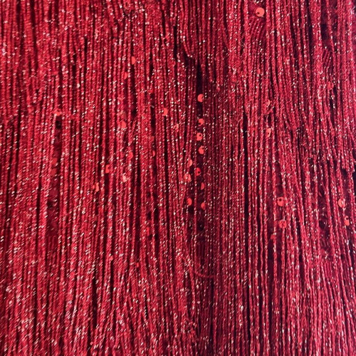 Bordeaux dress like new, shiny with sequins, size S
