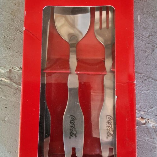 Coca Cola collectible cutlery set new