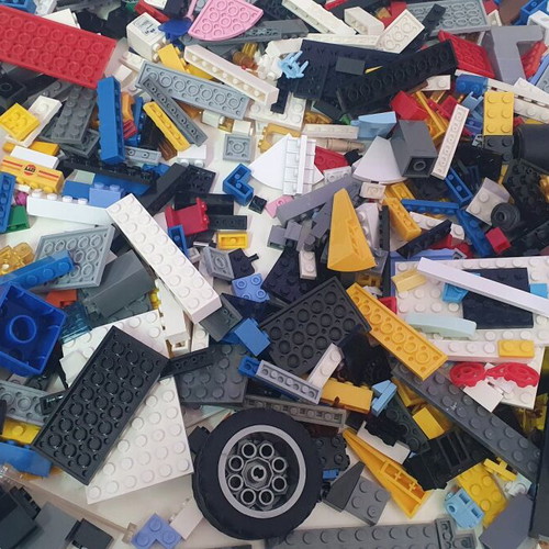 Compatible building blocks 1kg used