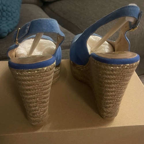 Kanna blue platform sandals size 39 like new