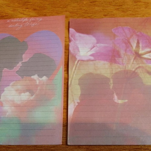 Vintage letter papers like new, set of 2