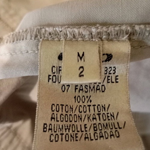 Ddp women's jacket used, cotton, beige, size S/M