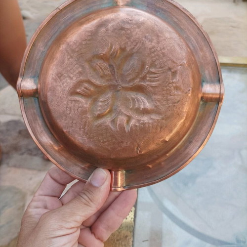 Ashtray made of copper like new