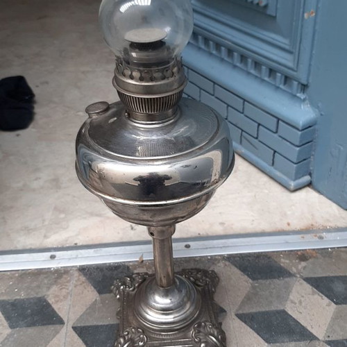 Ditmar antique oil lamp used, Austrian, early 20th century