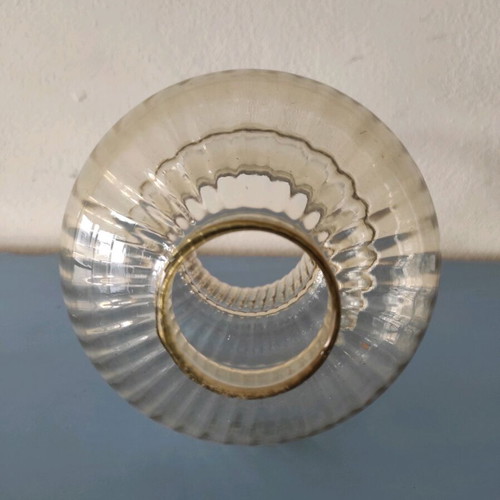 Lamp glass new, light brown color