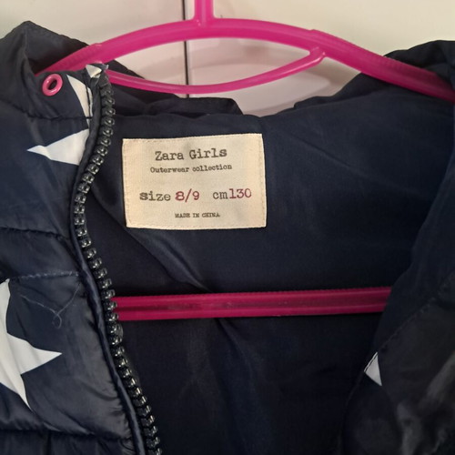 Zara kids' vest blue like new, age 8/9