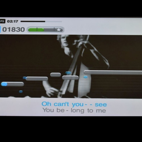 SingStar PS2 game used, party karaoke, French language
