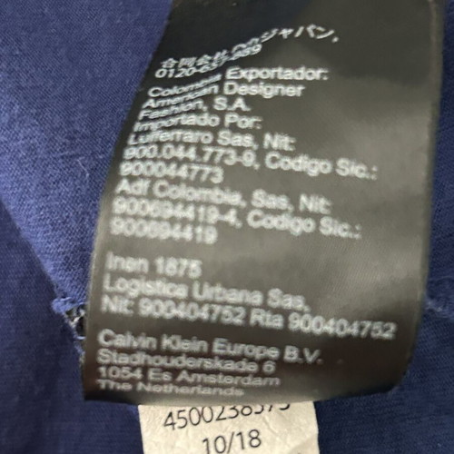 Calvin Klein Jeans Mens Blue Tibokoy Slim T-Shirt M like new