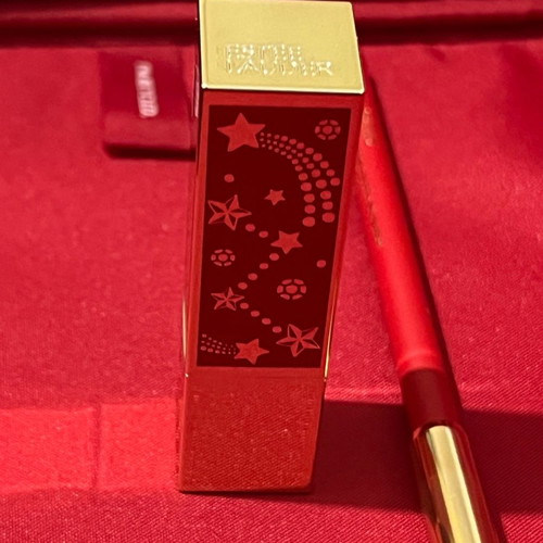 Estée Lauder set Lipstick Starlet Red limited edition and Double Wear 24H Lip Liner new