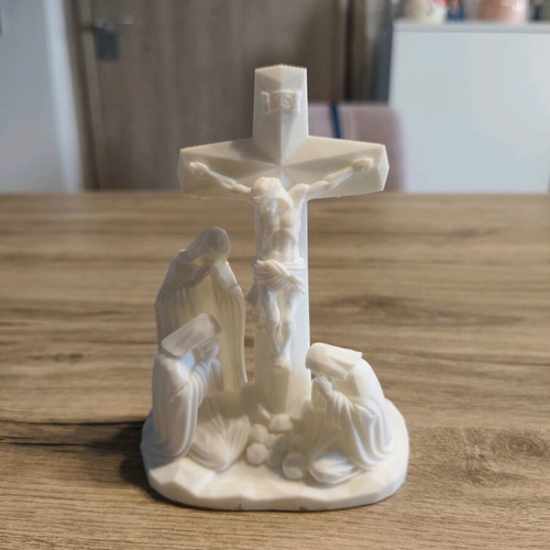 Handmade religious composition The Crucifixion of the Lord new