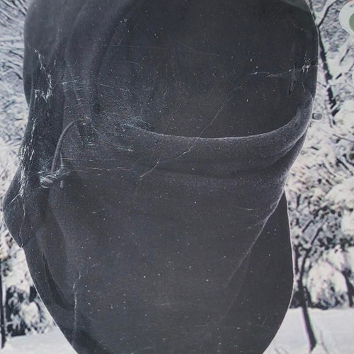 Balaclava full face like new, black, thermal fleece