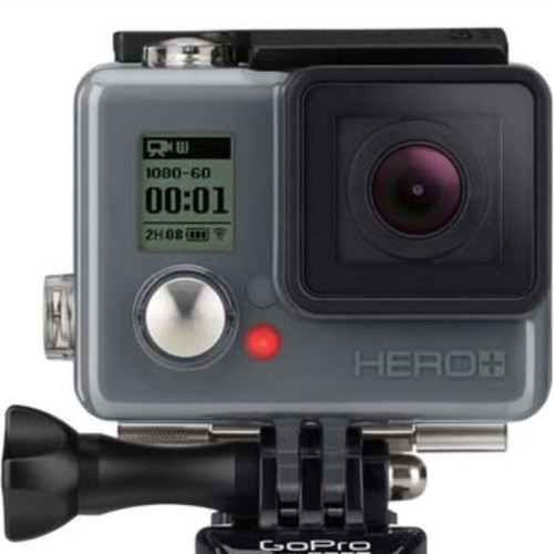 Go Pro Hero+ plus used action cam with LCD and handle