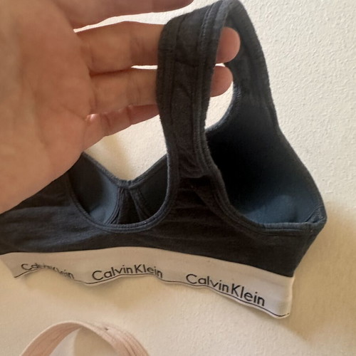 Calvin Klein sports bra used, size S, blue