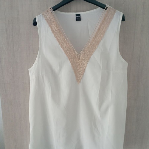 Shein summer blouse white, new, size M