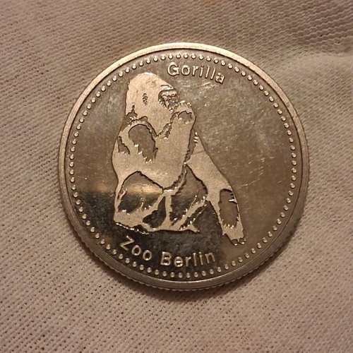 Zoo Berlin Gorilla souvenir coin like new