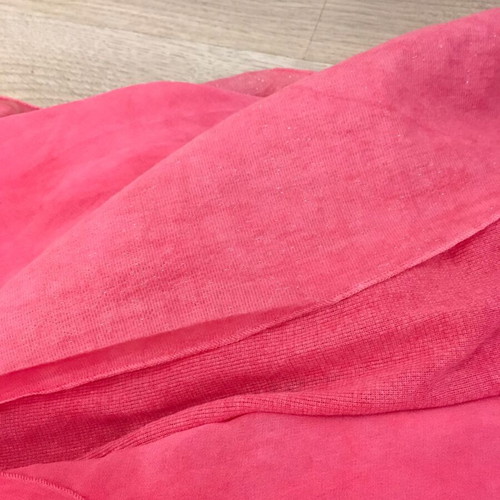 Elisa Cavaletti Long Pink Dress S Like New With Metallic Effect