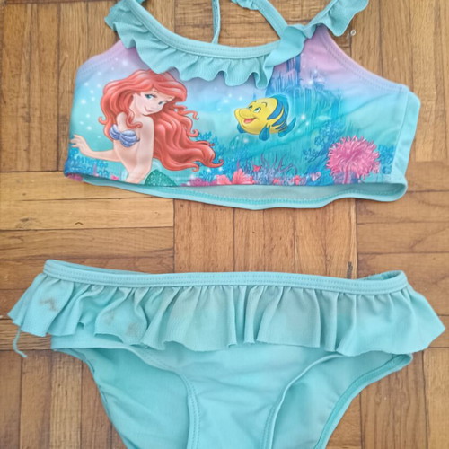Ariel turquoise swimsuit H&M used, size 92 cm, 1.5-2 years