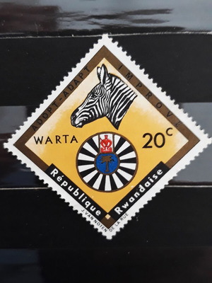 Γραμματόσημο Rwanda 1967 WARTA Zebra καινούργιο, 1 τεμάχιο