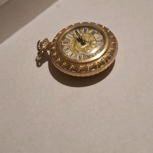 Vintage ANKER pocket watch mechanical like new, gold tone