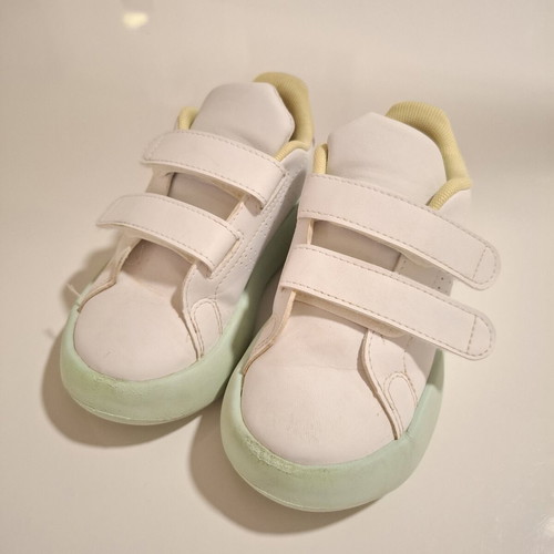 Adidas Bubble kids' sports shoes size 26 used, white mint pink